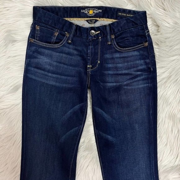 Lucky Brand The Sweet Jean Boot Mid Rise Dark Wash - Picture 4 of 10